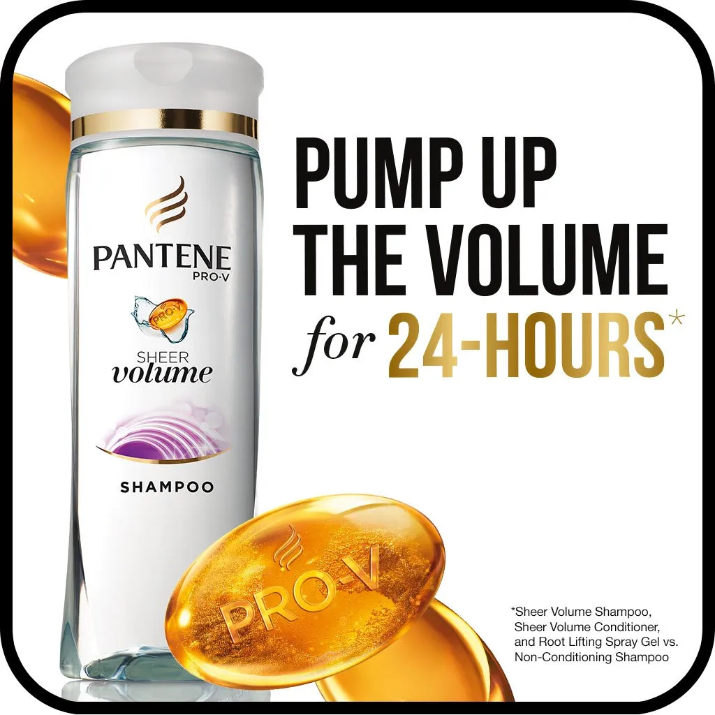 Pantene Pro-V Sheer Volume Silicone Free Shampoo - 25.4 oz