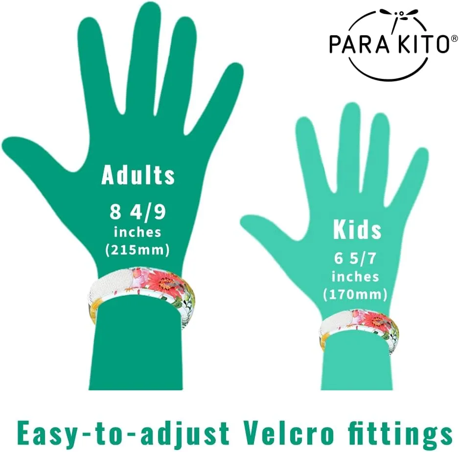 PARA'KITO Mosquito Insect & Bug Protection Wristband - Mosquito Stickers, Bug Spray Alternative Essentials for Beach, Camping, Desert Hiking, Christmas Bonfires - Natural Essential Oils (Saturn)