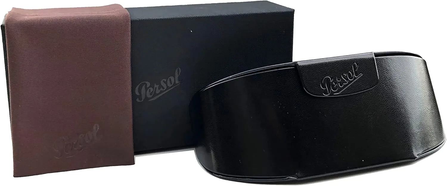 Persol PO0649 Aviator Sunglasses for Men   BUNDLE With Designer iWear Eyewear Kit
