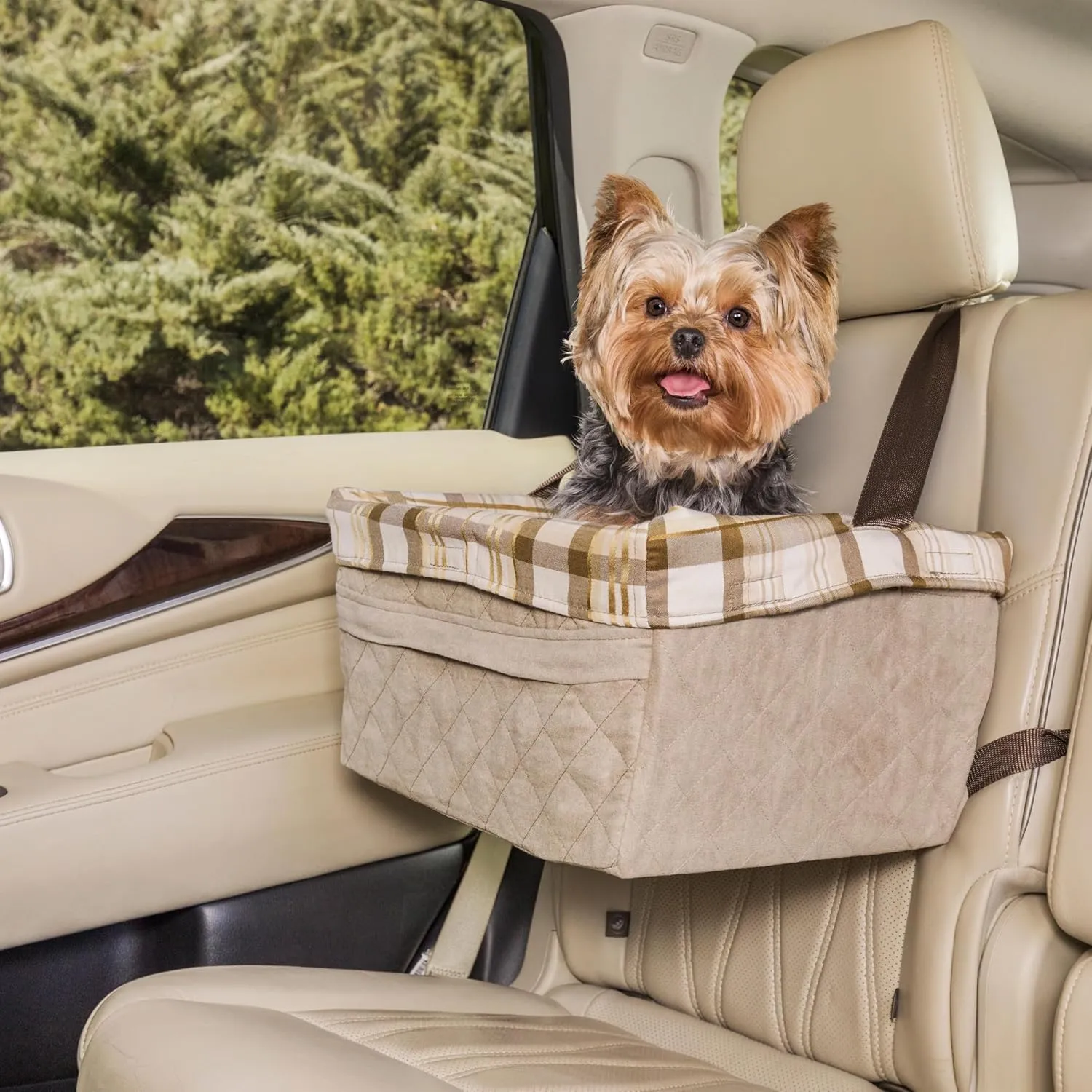 PetSafe Happy Ride Deluxe Hammock Seat Cover – Durable – Machine Washable – Fits Most Cars, Trucks and SUVs – Backseat Protection for Pet Paws, Scratches and Dog Hair