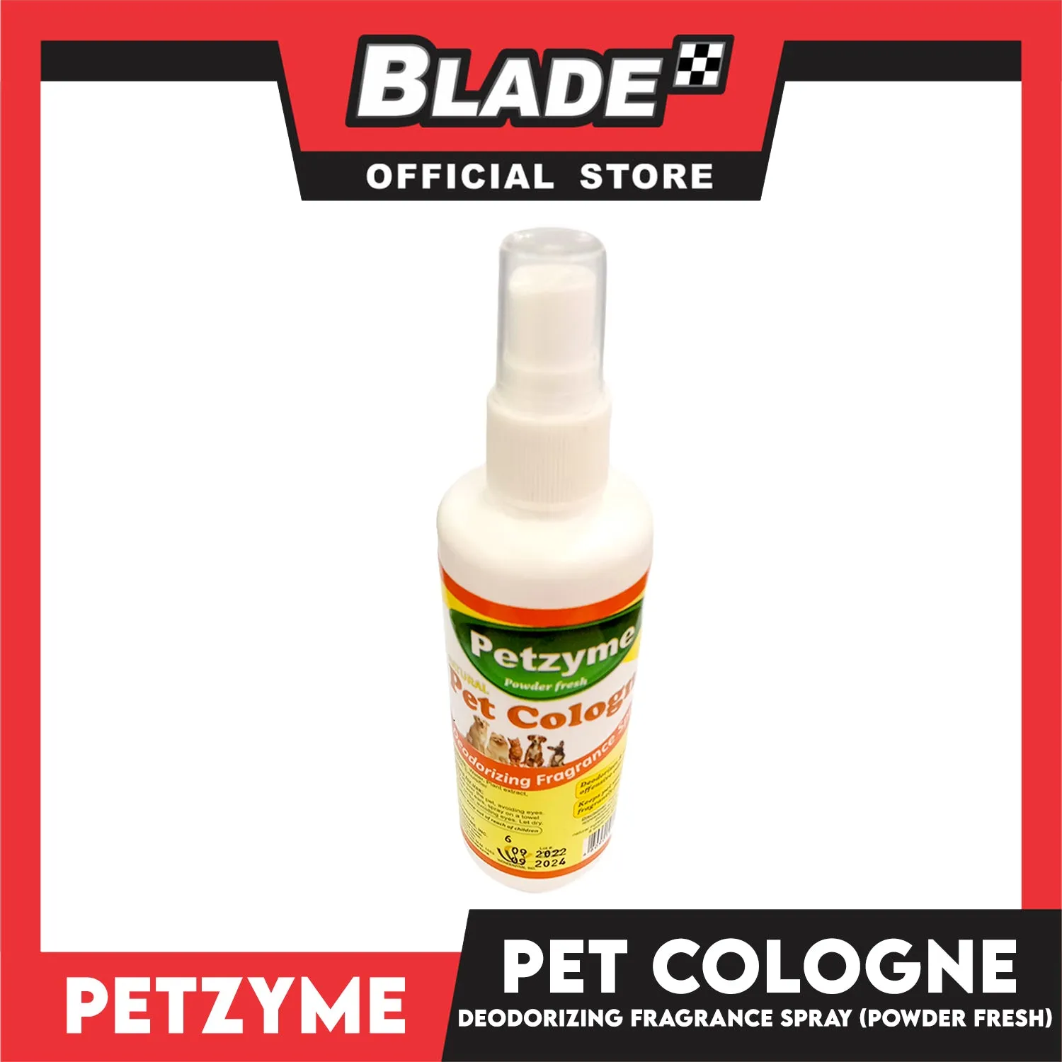 Petzyme Natural Pet Cologne 100ml Deodorizing Fragrance Pets Spray