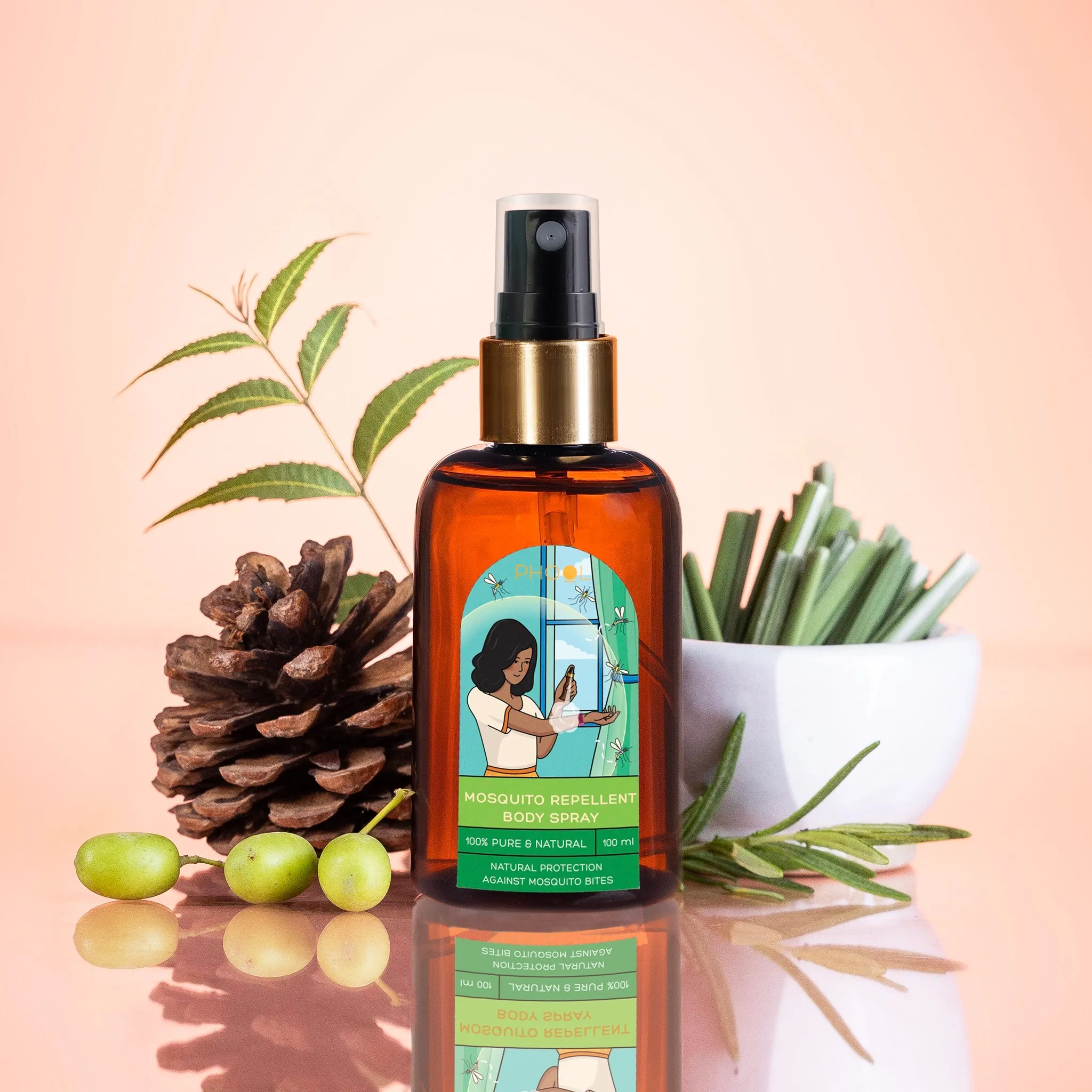 Phool DEET-Free Mosquito Repellent Body Spray