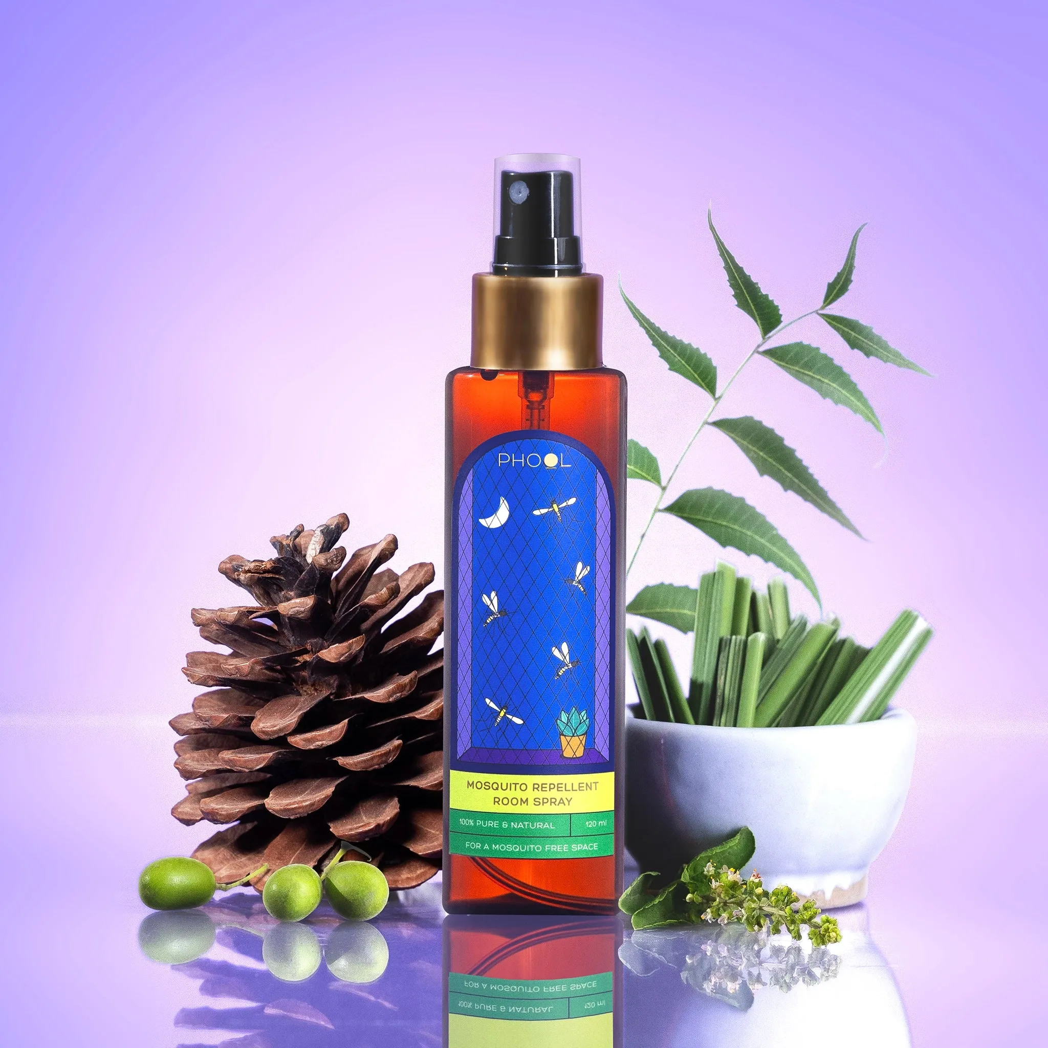 Phool DEET-Free Mosquito Repellent Room Spray
