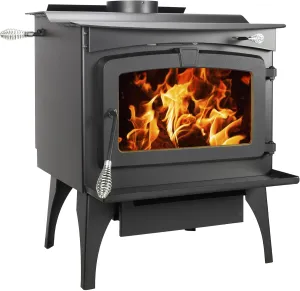 Pleasant Hearth 2,200 Sq. Ft. Wood Stove with Stainless Steel Ash Lip and Blower
