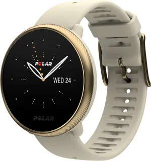 POLAR Ignite 2 Series Water Resistant Smartwatch with GPS, Heart Rate Monitoring, Sleep Analysis and Personalized Fitness Tracking, S-L, for Men or Women, Champagne/Gold