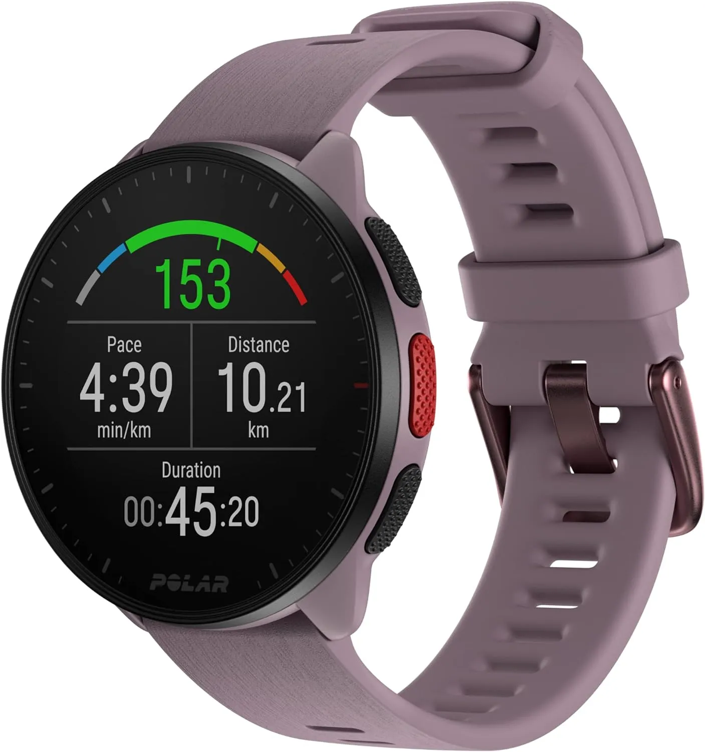 POLAR Pacer Ultra-Light GPS Fitness Tracker Smartwatch for Runners; S-L, for Men or Women, Purple