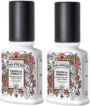 Poo Pourri Tropical Hibiscus Before You Go Spray, 2 Ounce (2 Count)