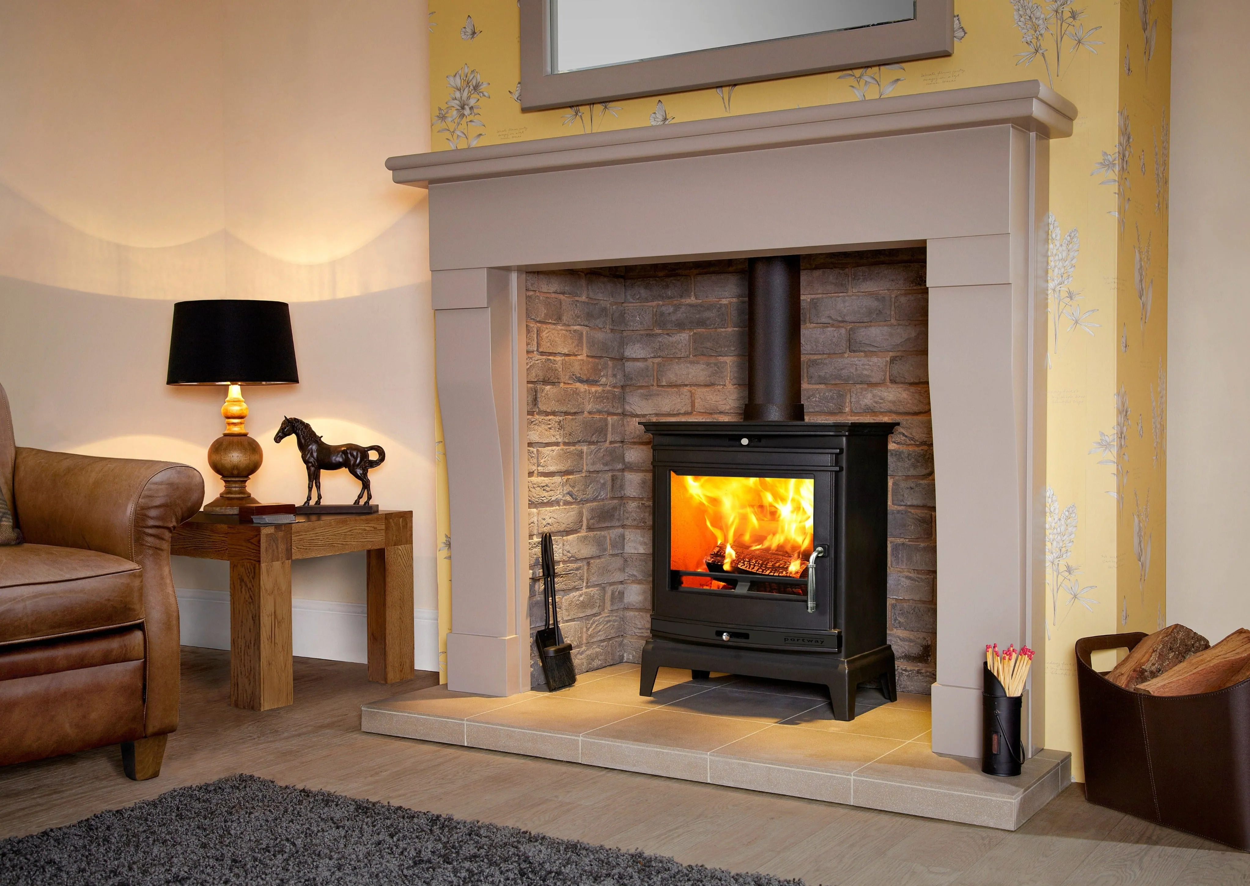 Portway Rochester Multifuel/Log Burner Stove Fireplace