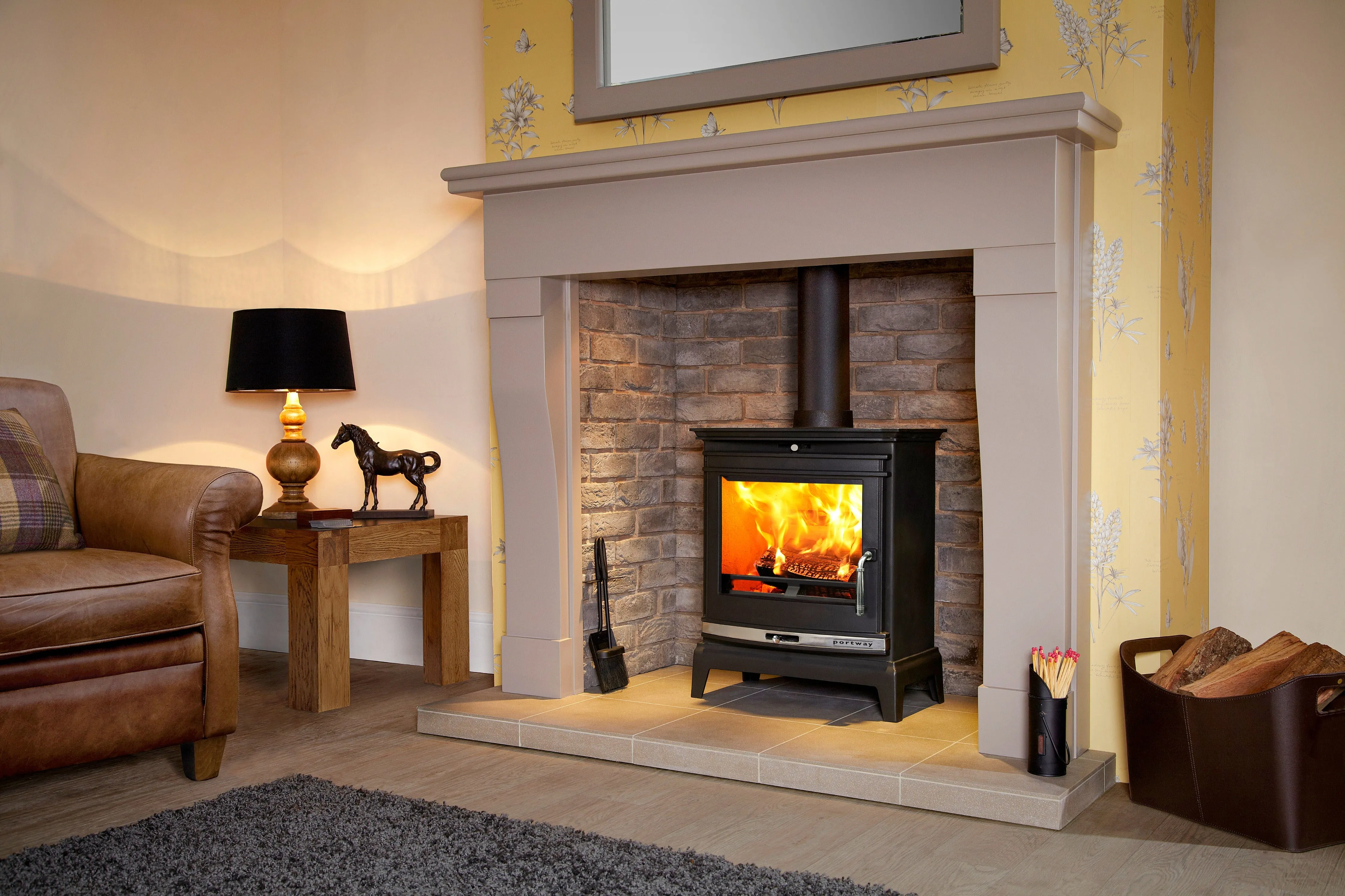 Portway Rochester Multifuel/Log Burner Stove Fireplace
