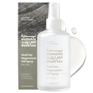 Pure Dead Sea Oil Spray from Jordan - Enriched High Concentration 30% MgCl Topical Oil - Large Magnesium Spray for Feet, Rest, & Sore Muscles (8.45 Fl Oz)