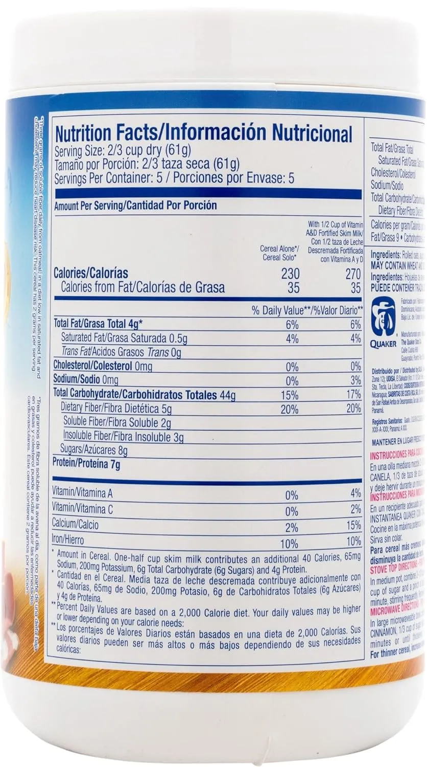 Quaker Avena with Cinnamon, 11.6 Ounce