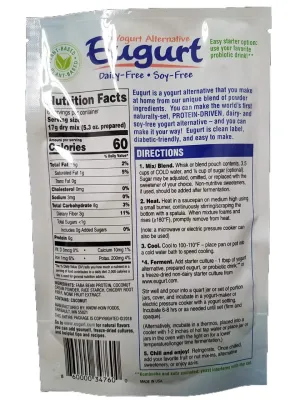 "Better Than Yogurt" Make At Home Mix (Dairy and Soy Free!) (Plain, 3-Pack)