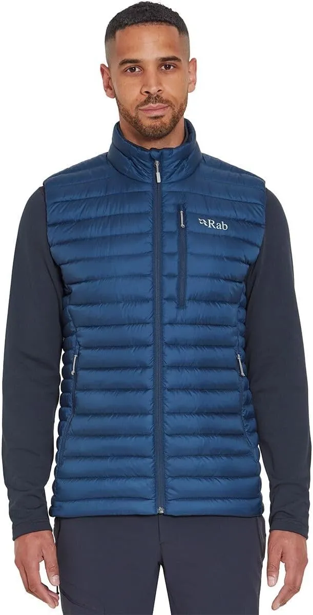 Rab Men's Microlight Down Lightweight Vest for Hiking & Skiing