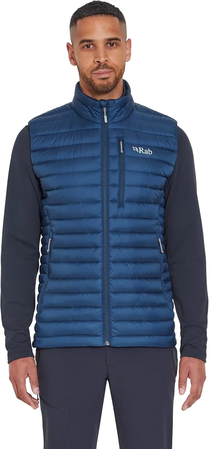 Rab Men's Microlight Down Lightweight Vest for Hiking & Skiing