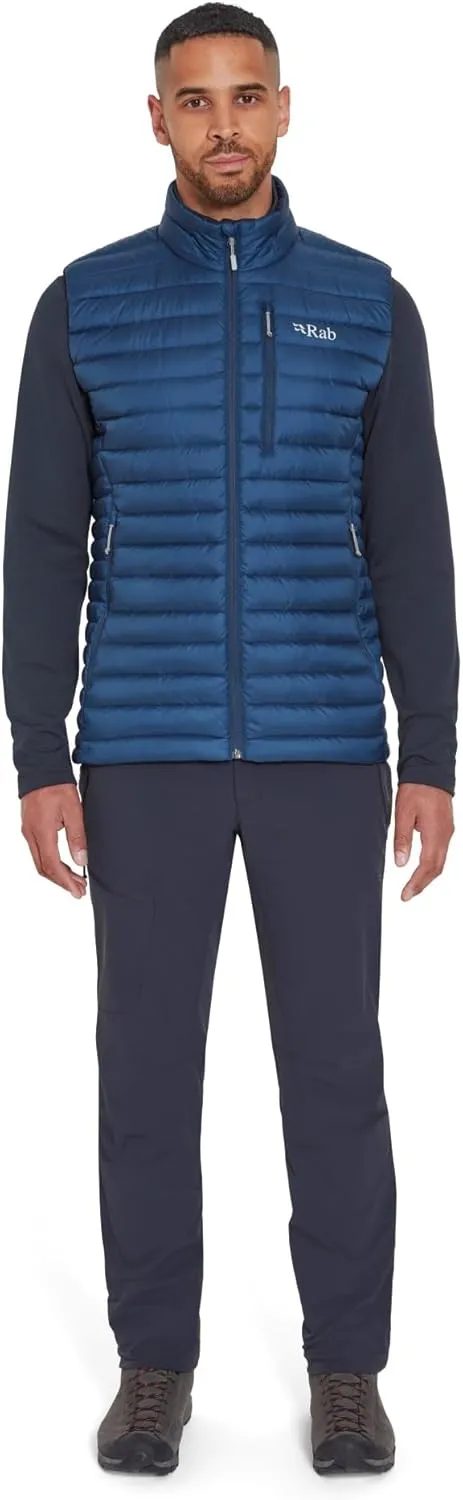 Rab Men's Microlight Down Lightweight Vest for Hiking & Skiing