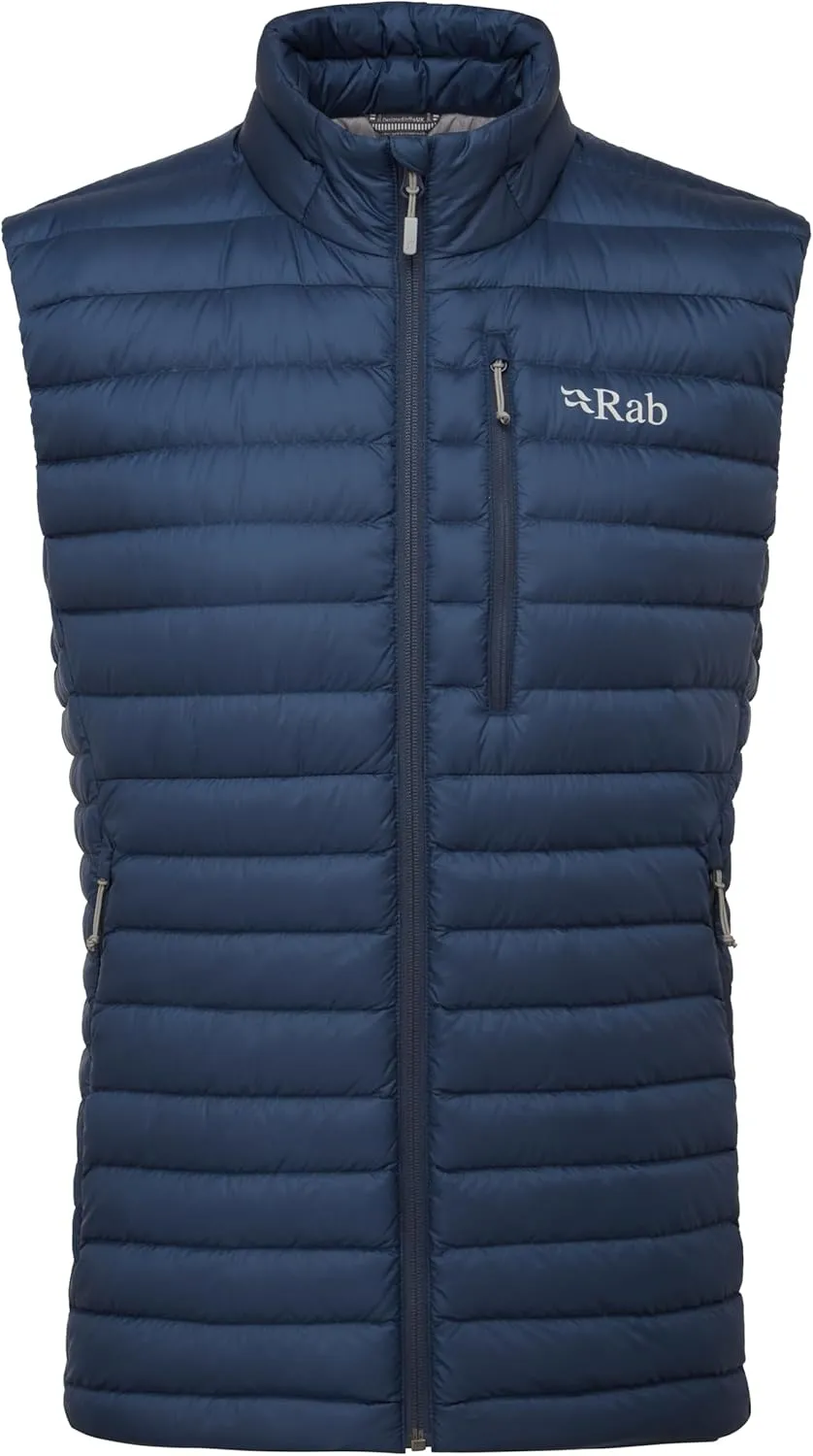 Rab Men's Microlight Down Lightweight Vest for Hiking & Skiing