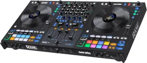 Rane Four Advanced 4 Channel Stems Controller-8.5" Jog Wheels with displays, Mixer with Internal FX, Serato DJ Pro and Pitch ‘n Time Included