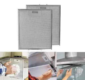 Range Hood Filter Replacement 11.8" X 9.8" For RANGEMASTER Cooker Hood Metal Vent Hood Filter, 5Layer Aluminum Mesh Stove Vent Filter