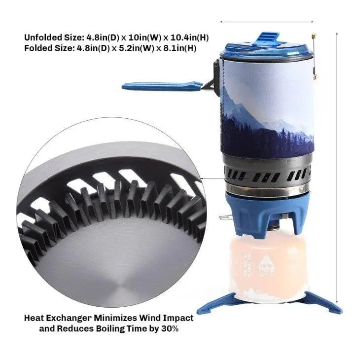 Rapid-Heat Camping Stove - Quick Campfire Cooker