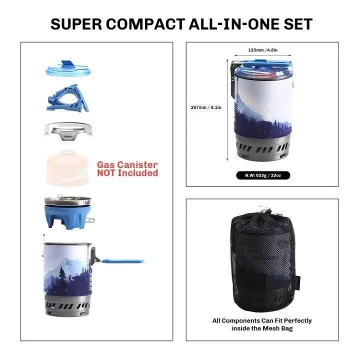 Rapid-Heat Camping Stove - Quick Campfire Cooker