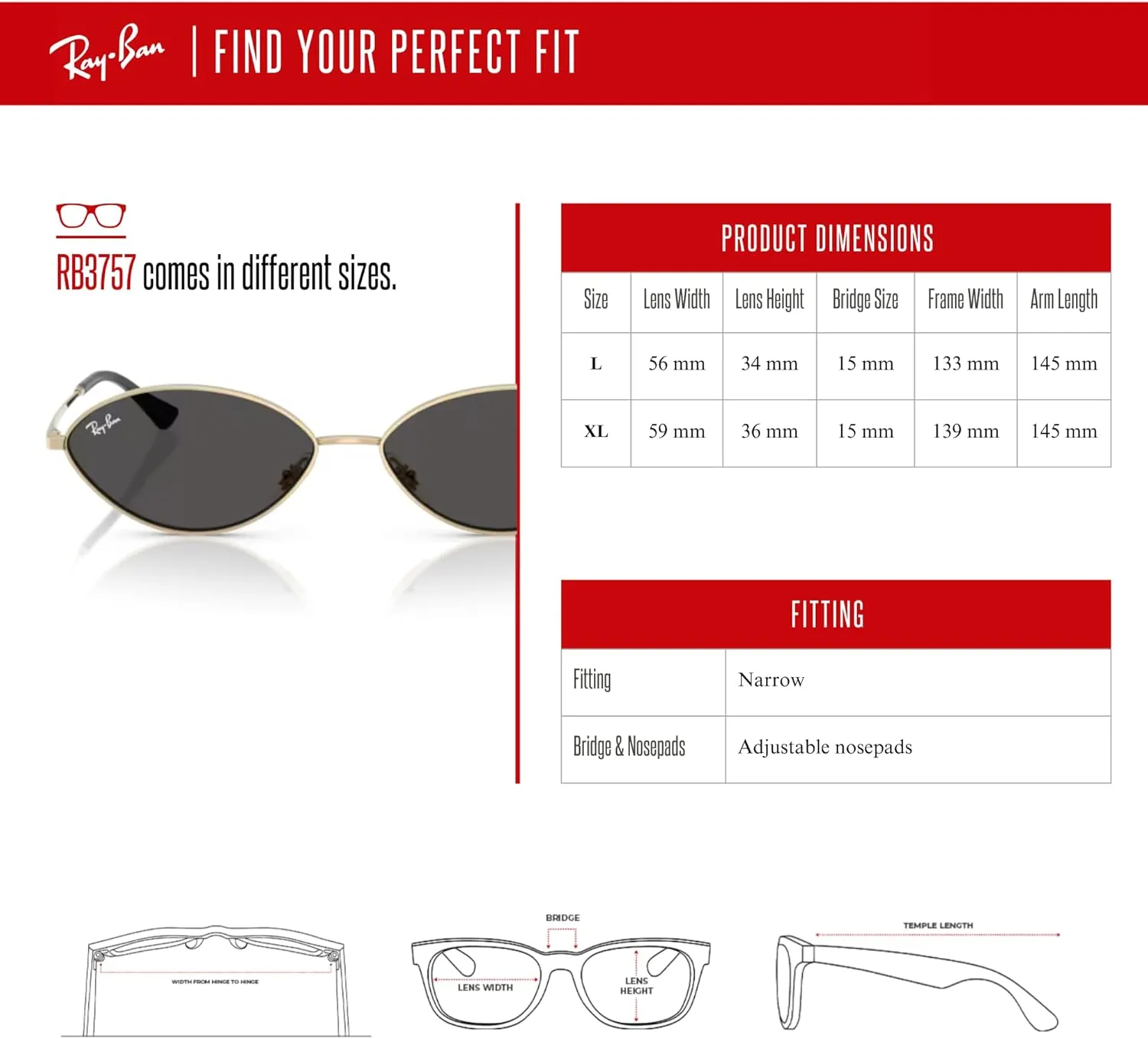 Ray-Ban RB3757 Kai Oval Sunglasses For Men For Women   BUNDLE With Designer iWear Complimentary Eyewear Kit