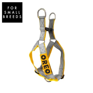 Reflectors - An Easy Walk & Step In Harness with Name Patch | Yellow