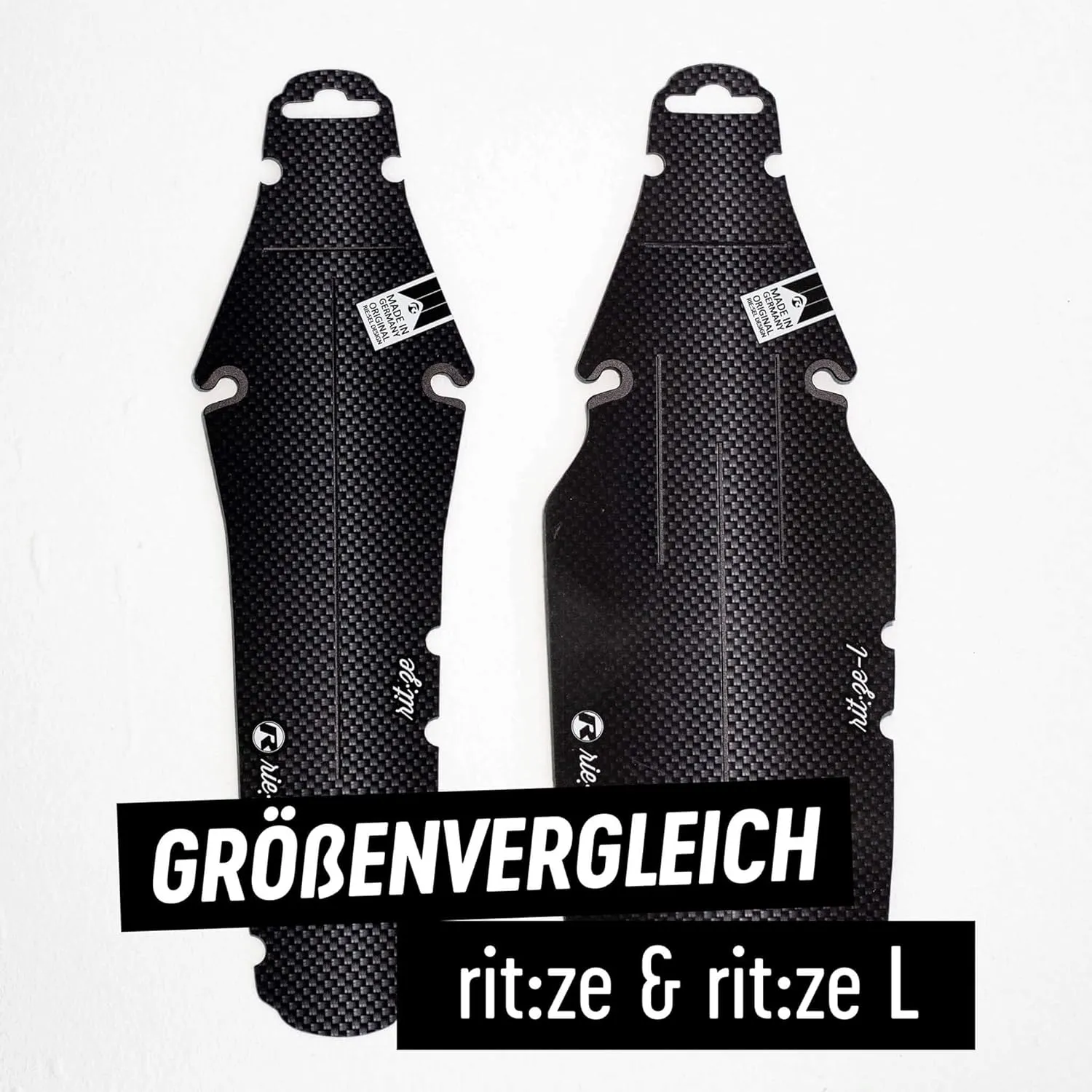 Riesel Design - Large Rear Saddle Mudguard - Stickerbomb Eyecatcher - for Road, Fixie, MTB, Cyclocross and Gravel Bikes - Easy Installation, No Tools Required - rit:ze L