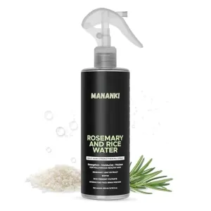 Rosemary and Rice Water Hair Growth Spray, 200ml, Strengthening and Moisturizing Hair Treatment with Biotin