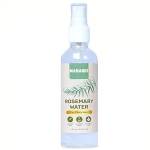 Rosemary Water Spray for Hair and Skin, 3.38 fl oz, Silicone-Free Hair Growth Support