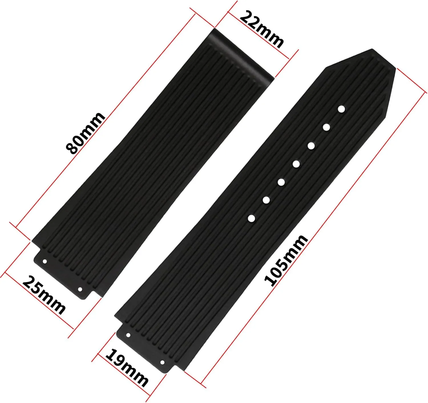Rubber Watch Band replacement for Hublot Silicone Strap Wirstband accessories for Men and Women