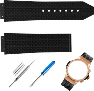 Rubber Watch Band replacement for Hublot Silicone Strap Wirstband accessories for Men and Women