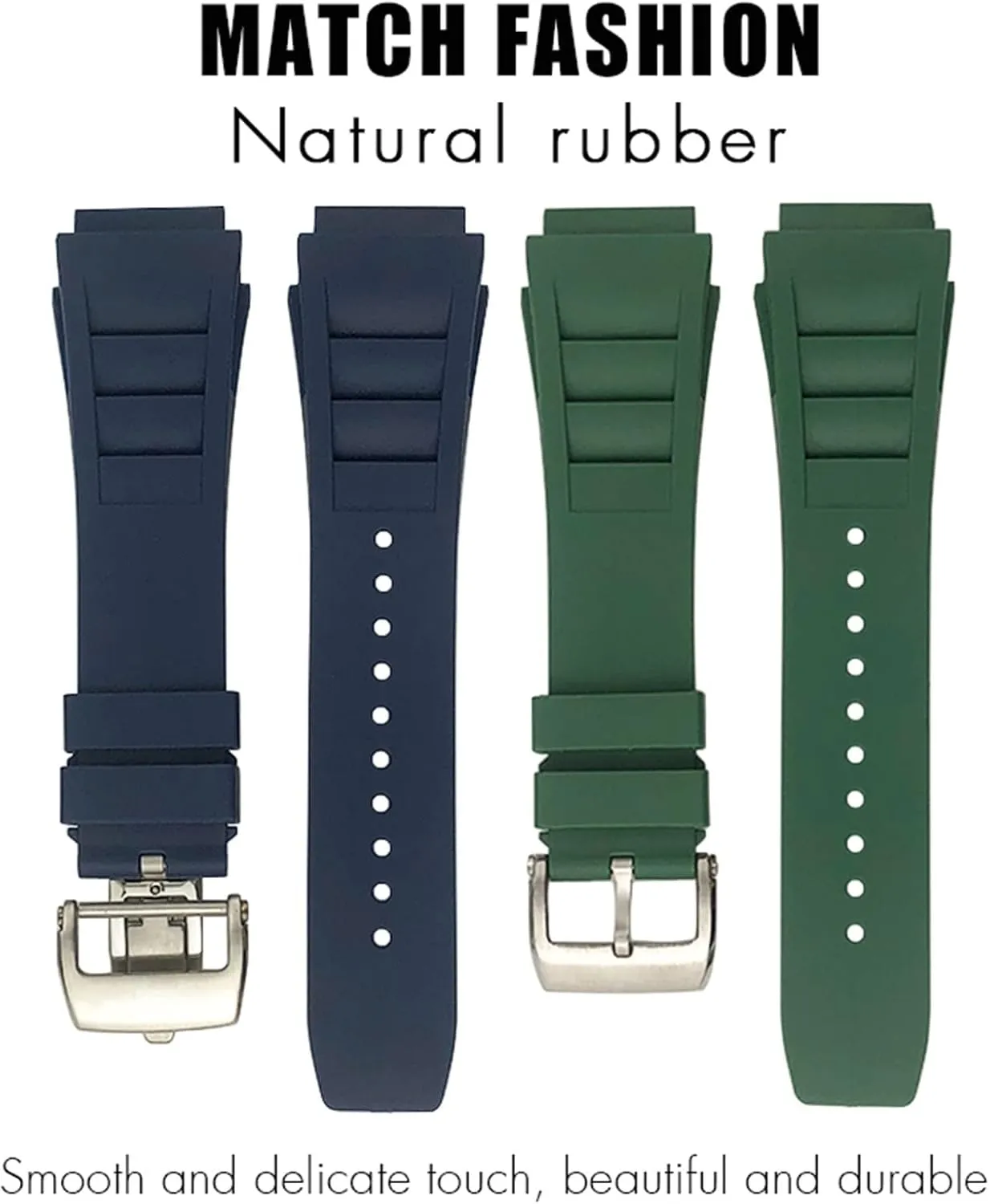 Rubber Watchband 20mm 25mm for Richard Spring Bar Silicone Mille Sport Watch Strap Soft Waterproof Wristband