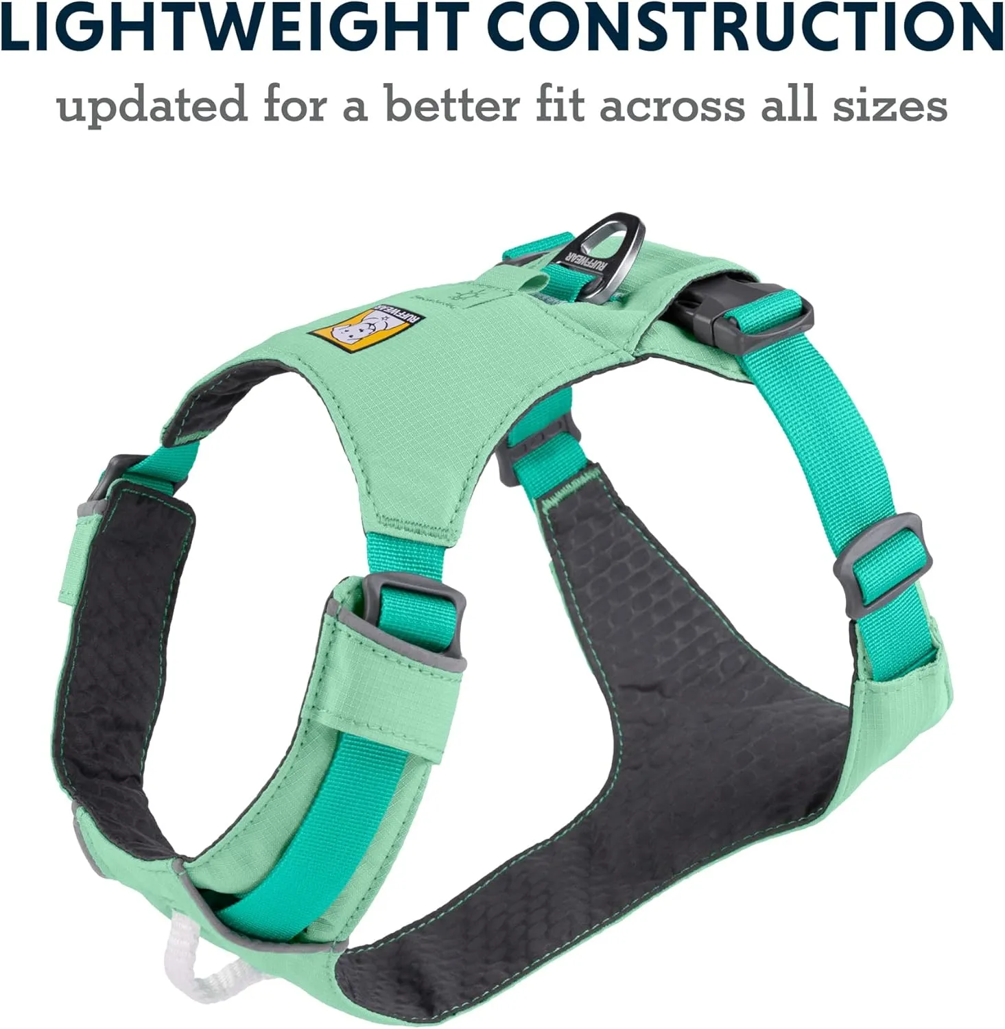Ruffwear, Hi & Light, Everyday Lightweight Dog Harness, Trail Running, Walking, Hiking, All-Day Wear, Sage Green, Large/X-Large