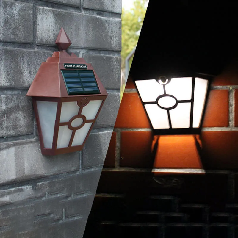 Rynx | Outdoor Plastic Solar LED Garden Fence Hexagonal Wall Lantern
