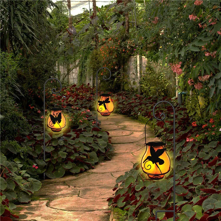 Rynx | Solar Retro Lantern LED Decorative Outdoor Lighting Waterproof Garden Hanging Light