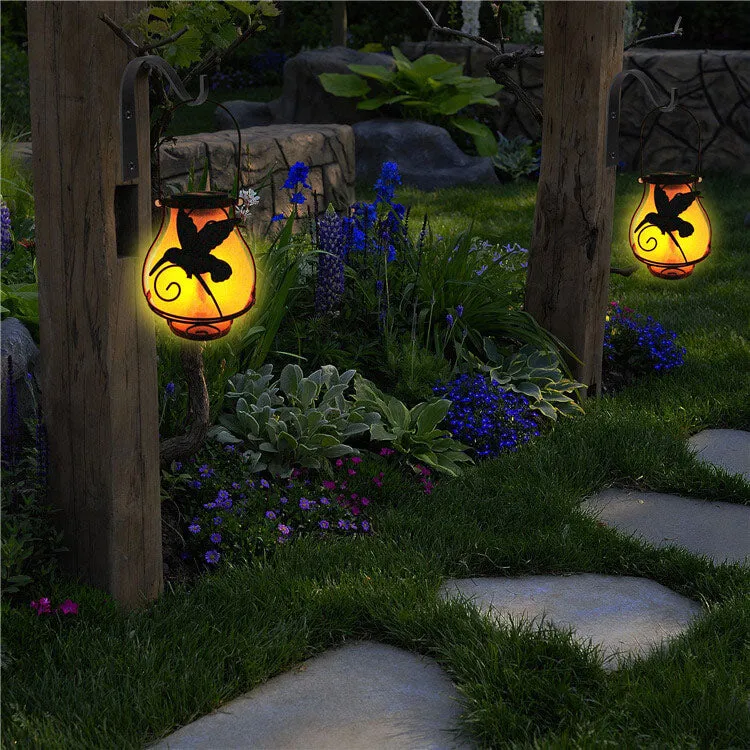 Rynx | Solar Retro Lantern LED Decorative Outdoor Lighting Waterproof Garden Hanging Light