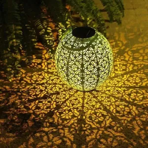 Rynx | Tiffany Solar Creative High Lantern Waterproof LED Outdoor Lawn Landscape Light