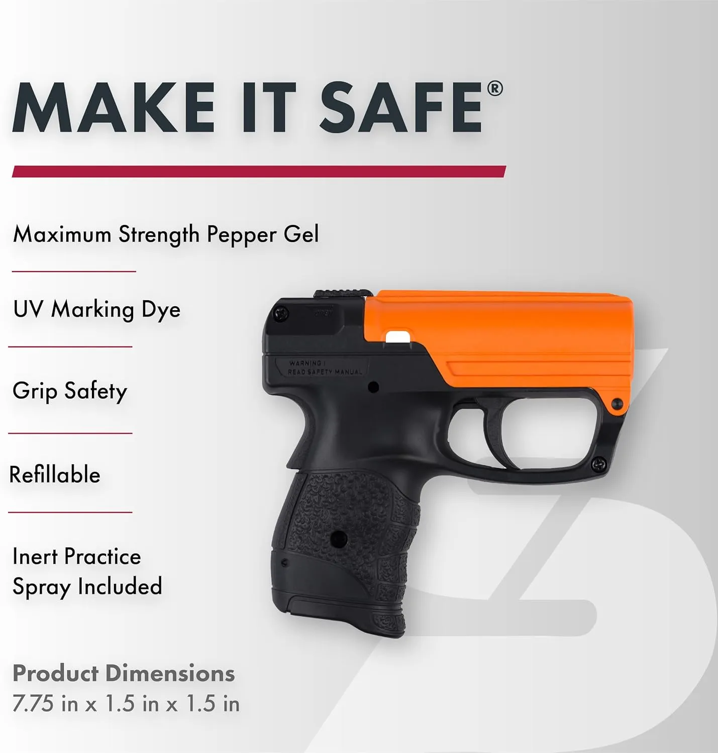 SABRE Aim and Fire Pepper Gel Refill Canister, 13 Bursts, 15-Foot (4.5-Meter) Range, Gel is Safer, for Use Only with The Aim and Fire Pepper Gel System