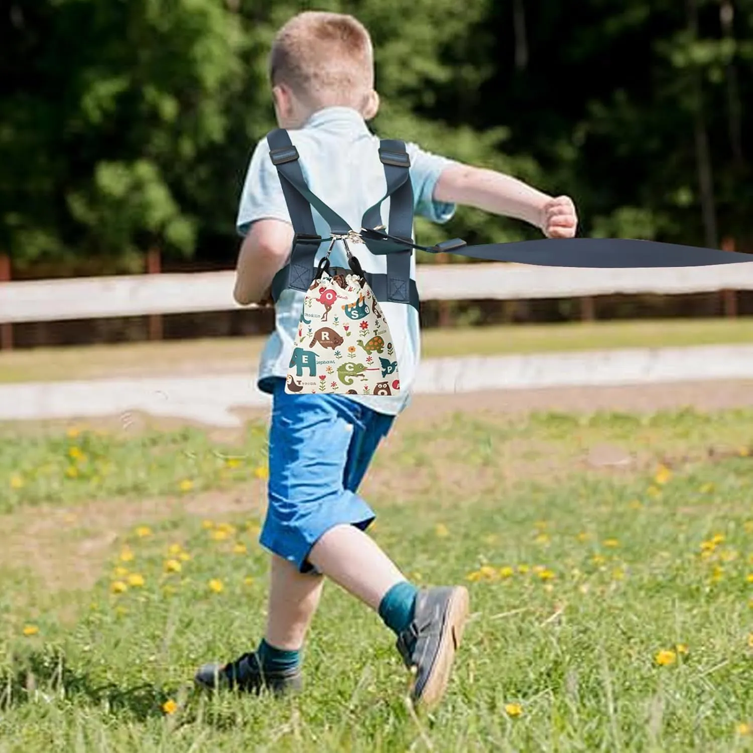 Safety Walking Harness for Older Children, Kids Secure Walking Leash with Adjustable Tether for Autism,Special Needs ADHD ASD Child, Youth Autism Elopement Harness with Pouch