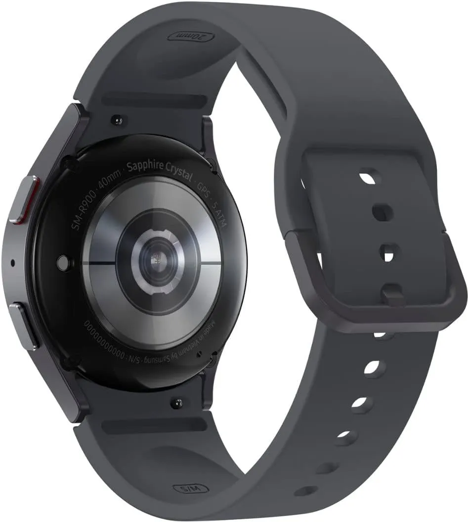 SAMSUNG Galaxy Watch 5 40mm Bluetooth Smartwatch w/Body, Health, Fitness and Sleep Tracker, Improved Battery, Sapphire Crystal Glass, Enhanced GPS Tracking, US Version, Gray (Renewed)