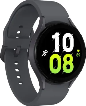 Samsung Galaxy Watch 5 (44mm, WiFi   4G LTE) 1.4" Super AMOLED Smartwatch GPS Bluetooth w/ Advanced Sleep Coaching, Bioactive Sensor, Water Resistant R915U (Generic Charger, Graphite) (Renewed)