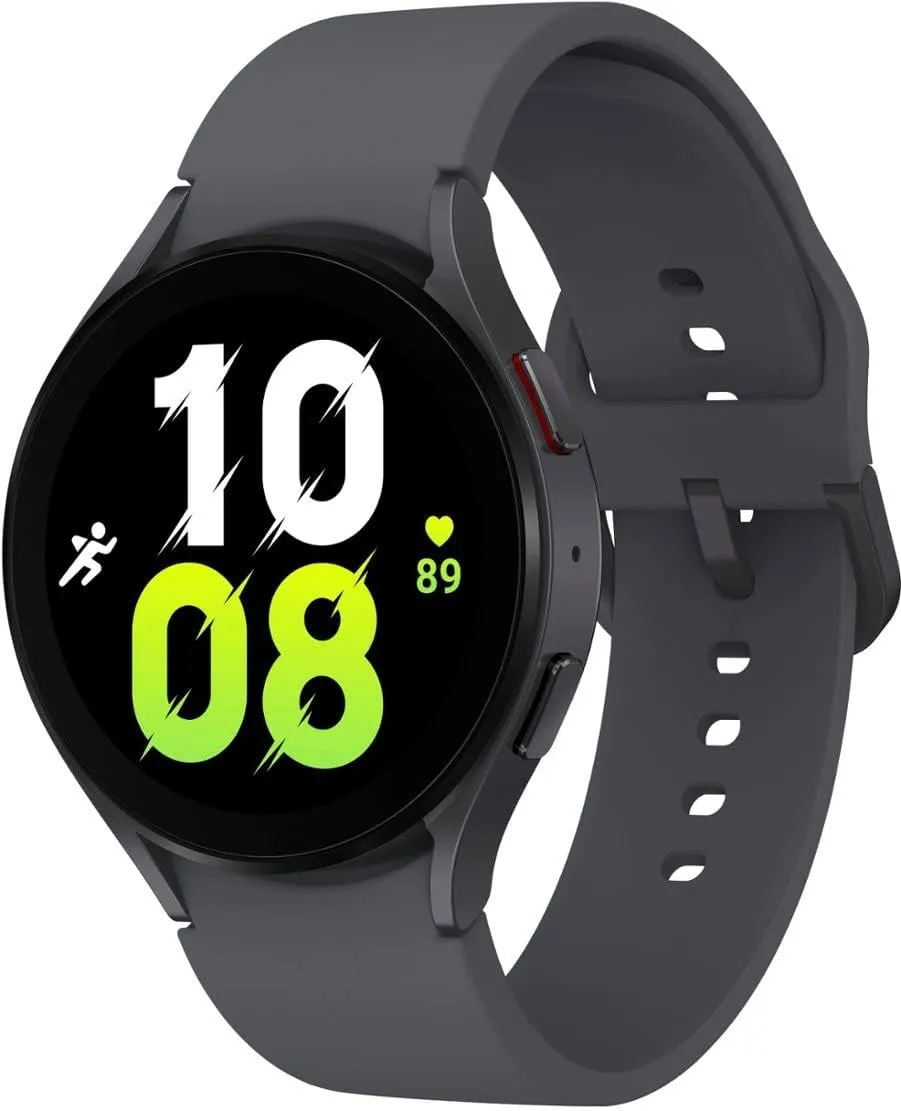Samsung Galaxy Watch 5 (44mm, WiFi   4G LTE) 1.4" Super AMOLED Smartwatch GPS Bluetooth w/ Advanced Sleep Coaching, Bioactive Sensor, Water Resistant R915U (Generic Charger, Graphite) (Renewed)