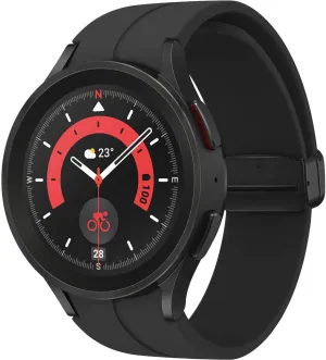 SAMSUNG Galaxy Watch 5 Pro (45mm,WIFI   4G LTE) 1.4'' Super AMOLED Smartwatch GPS Bluetooth with Sleep Coaching,Bioactive Sensor,Water Resistant R925U (Fast Charger Bundle,Black Titanium) (Renewed)