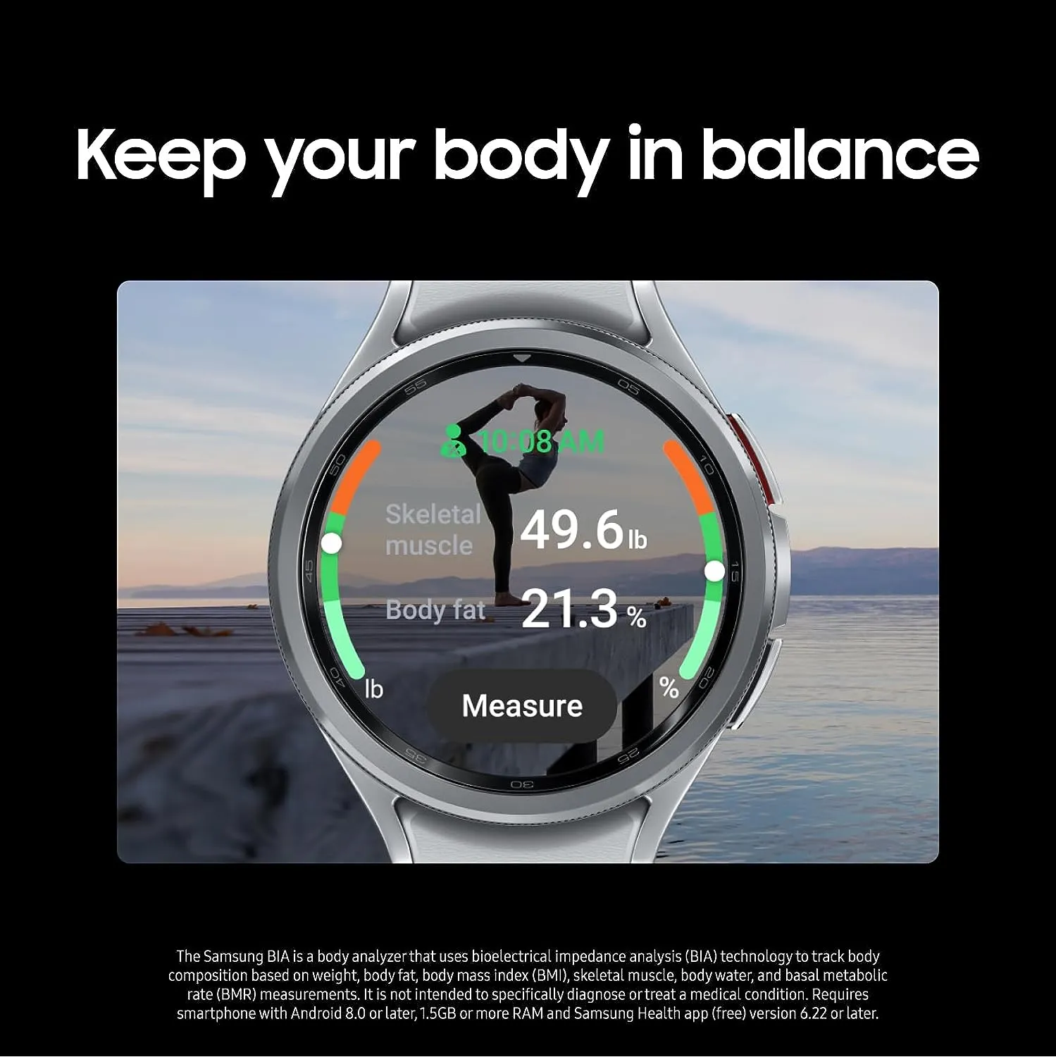 Samsung Galaxy Watch 6 Classic 47mm Bluetooth Smartwatch, Rotating Bezel, Fitness Tracker, Personalized HR Zones, Advanced Sleep Coaching, Heart Monitor, BIA Sensor, Health Insights, US Version, Black