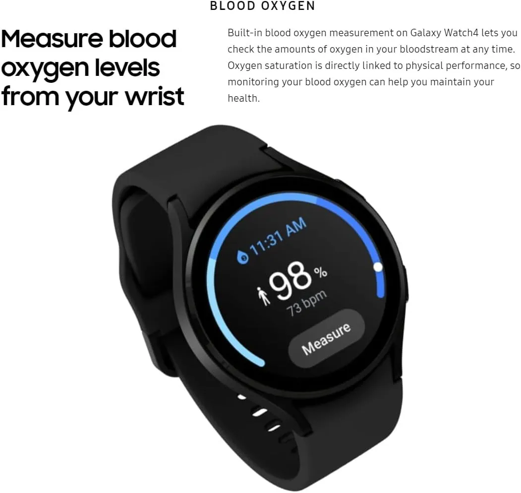 Samsung Galaxy Watch4 44MM SM-R870 Aluminum Smartwatch GPS Only (Renewed)