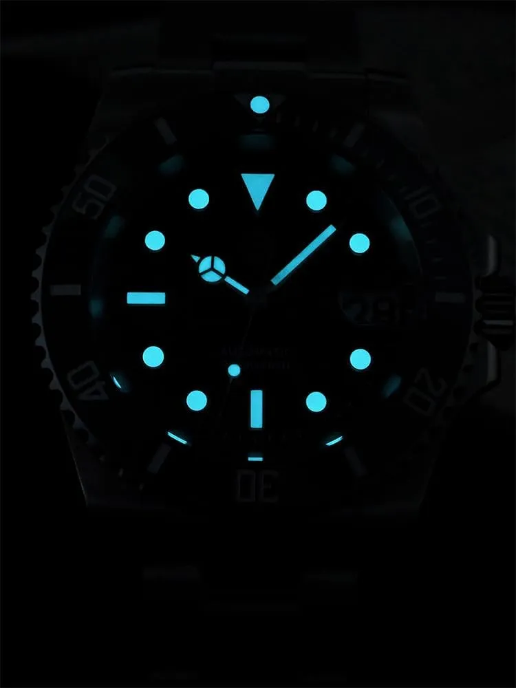 San Martin Men Watch SN017GB, 40 mm 20 Bar Diver Watch NH35 Automatic Mechanical Luxury Diving Waterproof Wrist Watch