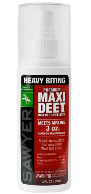 Sawyer Premium MAXI DEET® Insect Repellent - 3 oz Spray New
