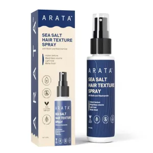 Sea Salt Hair Texture Spray - 50ml | With Niacinamide & Biotin | For Instant Volume, Texture & Beachy Waves | Matte Finish | No-Alcohol Formula For Men & Women | Made For All Indian Hair Types