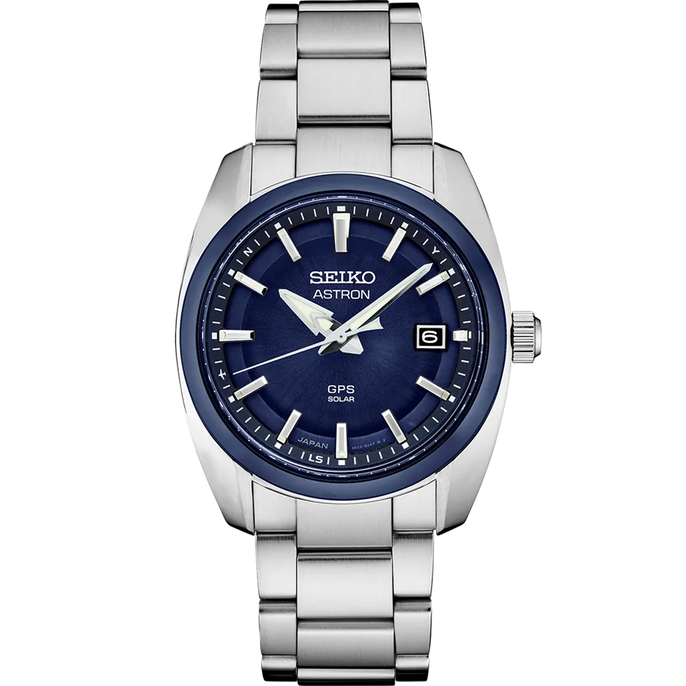 Seiko Astron Blue Dial Stainless Men's Watch SSJ003J1
