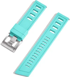 SERDAS Fluororubber FKM 20mm 22mm Watch Strap Waterproof Quick Release Watchbands For Each Brand Diving Watches